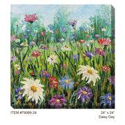 24" x 24" Daisy Day Outdoor Canvas Art