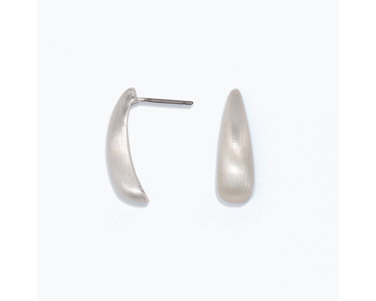 Burnished Silver Drop Earrings
