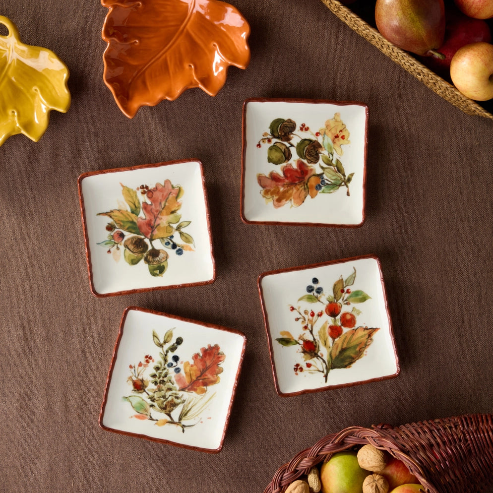 Autumn Meadows Canape Plate (4-Styles)
