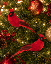 7" Clip Cardinal Ornament