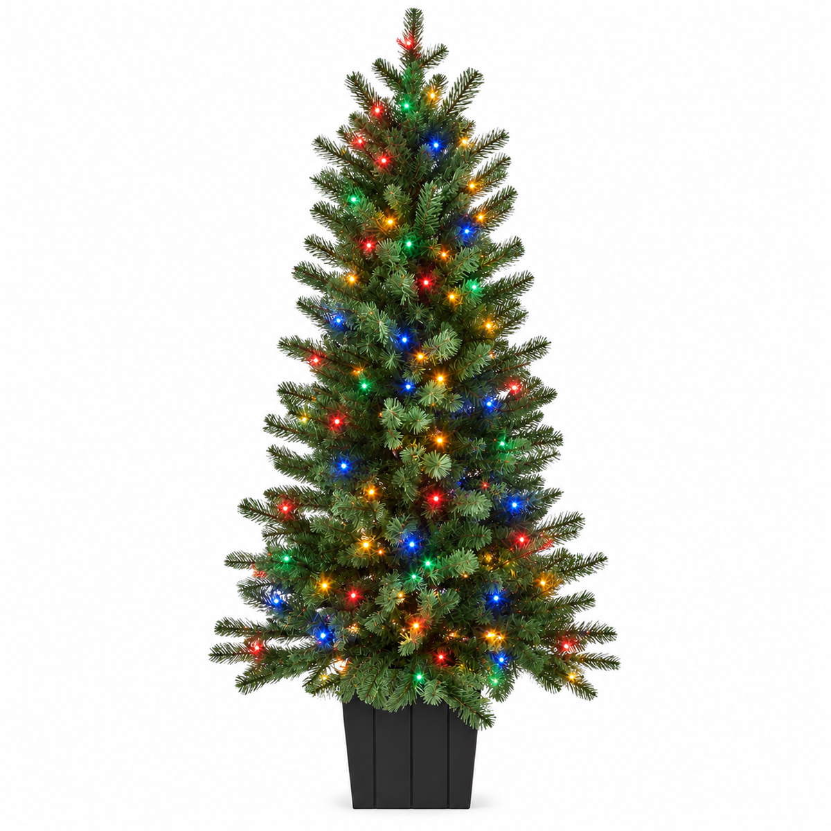 4-ft Dual Color LED Stone Hill Christmas Tree