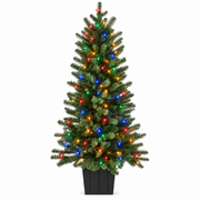 4-ft Dual Color LED Stone Hill Christmas Tree