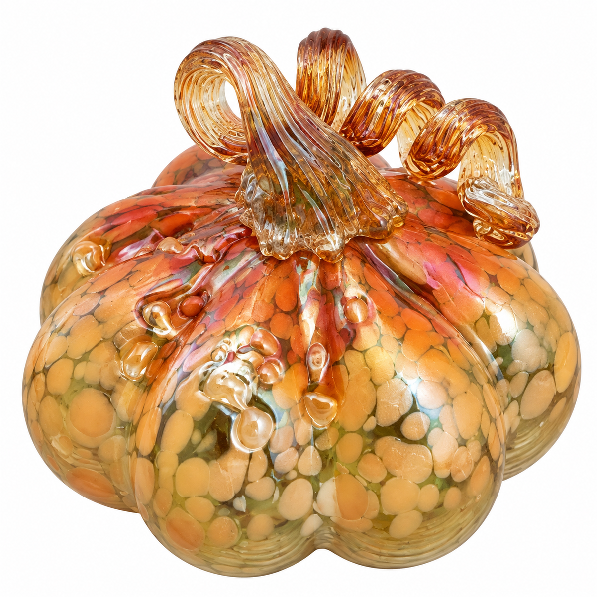 Glass Autumn Speckled Pumpkin (3-Styles)