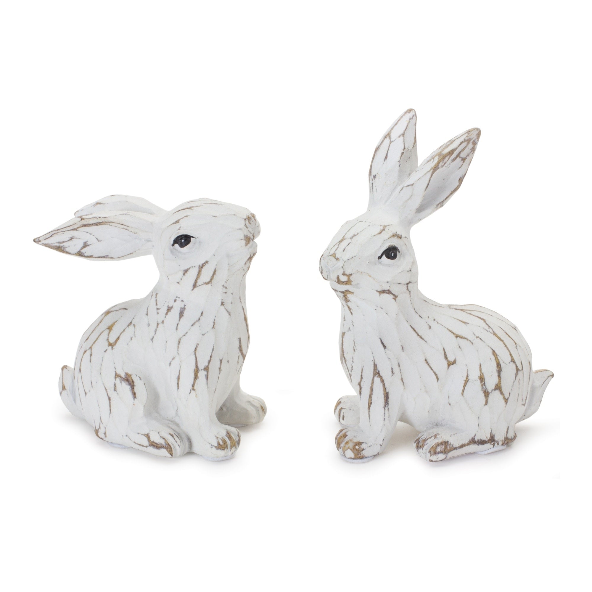 Distressed White Mini Bunny (2-Styles)