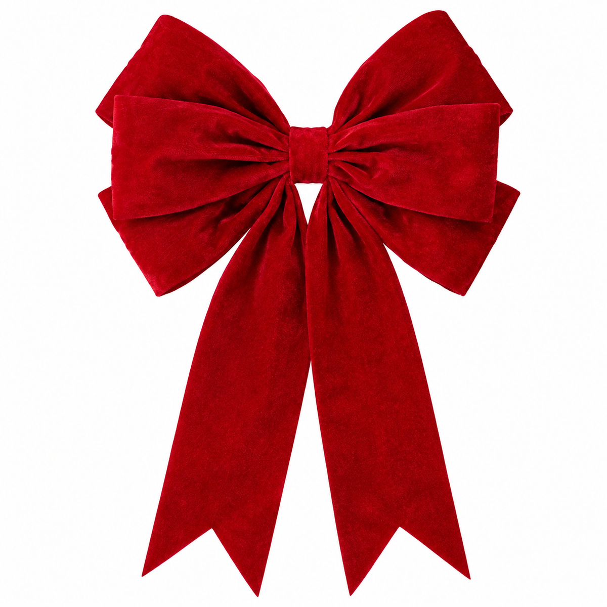 18" Velvet Bow with Dove Tails
