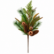 22" Antler Pinecone Spray