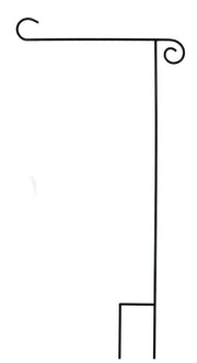 Short Garden Flag Stand