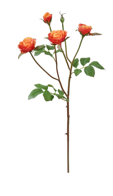 Cottage Rose Spray (4-Colors)
