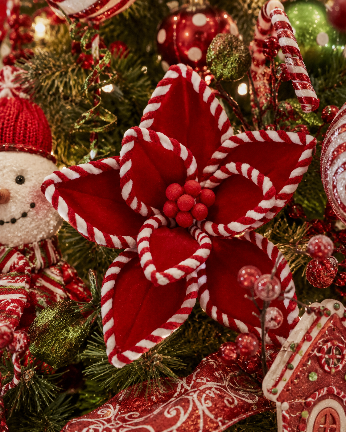 Peppermint Poinsettia