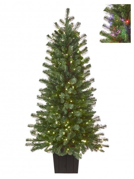 4-ft Dual Color LED Stone Hill Christmas Tree