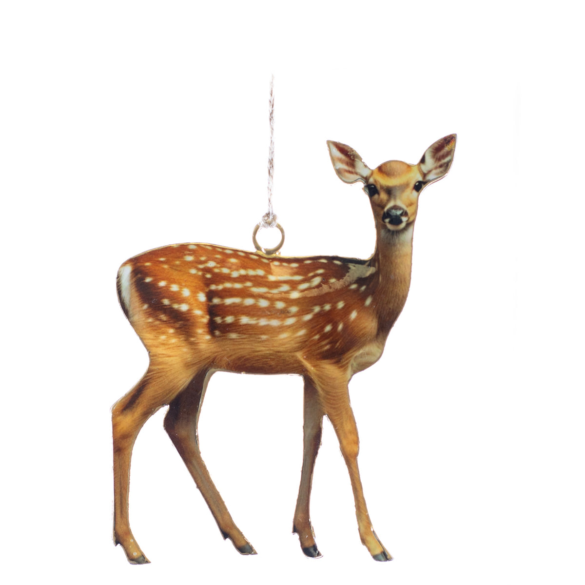 Metal Hanging Deer Ornament