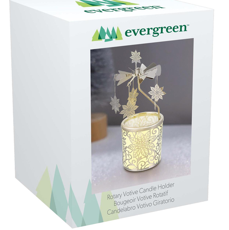 Spinning Glass Votive Holder (6-Styles)