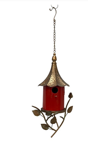 Hanging Metal Porcelain Birdhouse (2-Styles)