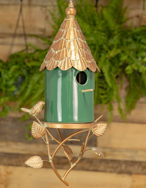 Hanging Metal Porcelain Birdhouse (2-Styles)