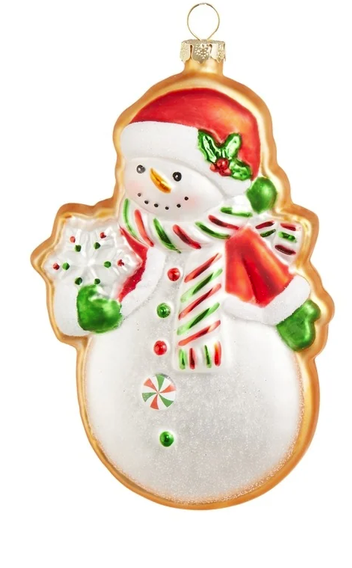 Whimsical Glass Gingerbread Ornament (2-Styles)