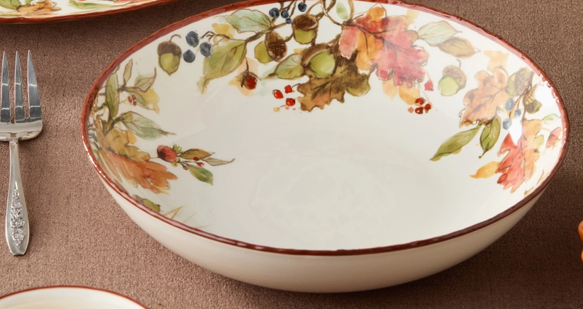 Autumn Meadow Serving Bowl