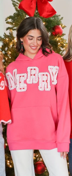 Merry Appliqué Sweatshirt By: Simply Southern
