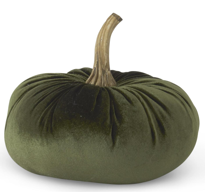 Evergreen Luxe Velvet Pumpkin (2-Sizes)