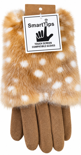 Bambi Faux Fur Gloves