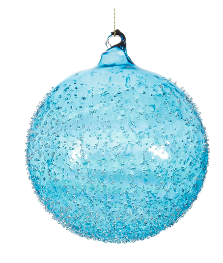 120MM Beaded Glass Ball Ornament By: Jim Marvin (3-Colors)