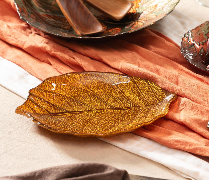 Harvest Blossom Leaf Serveware (2 Sizes)