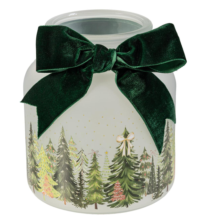 LED Shades of Emerald Tree Forest Candle Holder (2 Sizes)