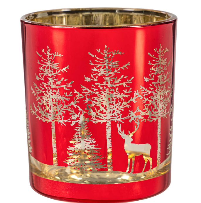 Deer in Forest Candle Holder (3 Colors)