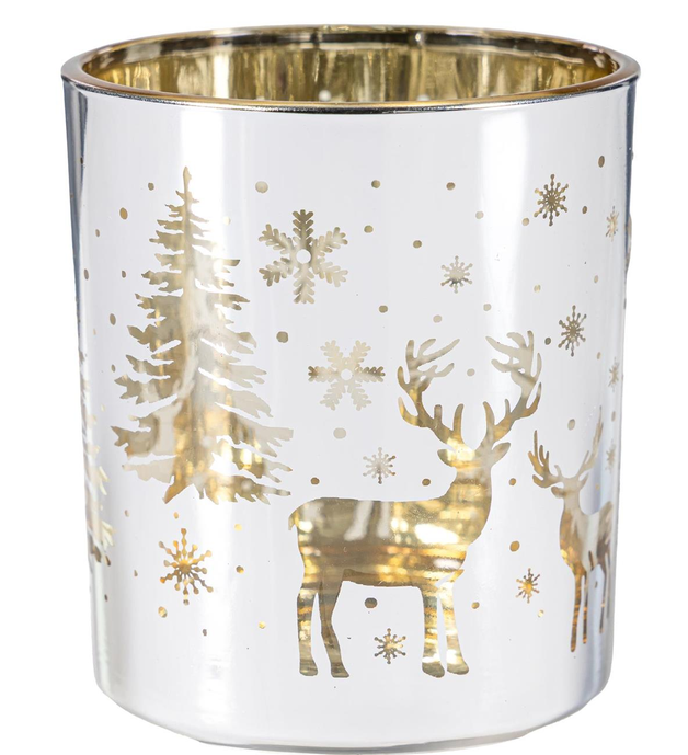 Deer in Forest Candle Holder (3 Colors)