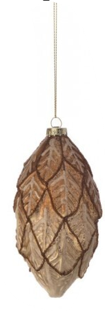 Glass Pinecone Ornament (2-Styles)