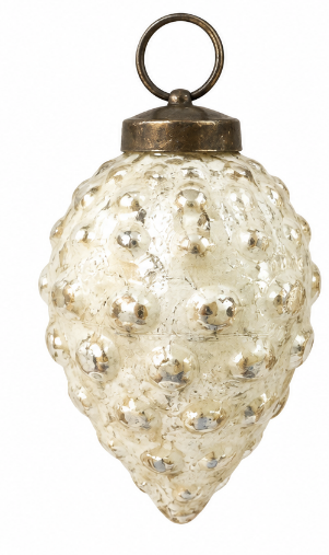 Mercury Glass Vintage Ornament (3-Colors)