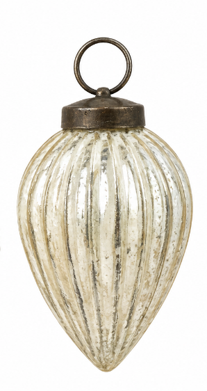 Mercury Glass Vintage Ornament (3-Colors)