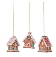 Sugar & Spice Gingerbread House Ornament (3-Styles)