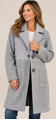 Winter Ridge Quilted Coat By: Mystree (2-Colors)