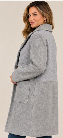 Winter Ridge Quilted Coat By: Mystree (2-Colors)
