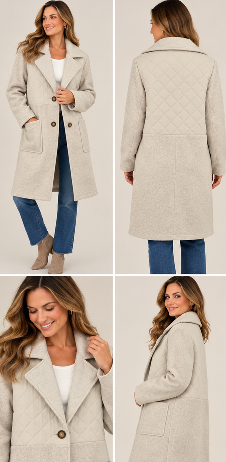 Winter Ridge Quilted Coat By: Mystree (2-Colors)