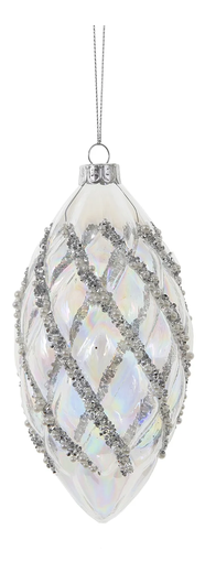 Shimmering Pearl Glass Ornament (2-Styles)