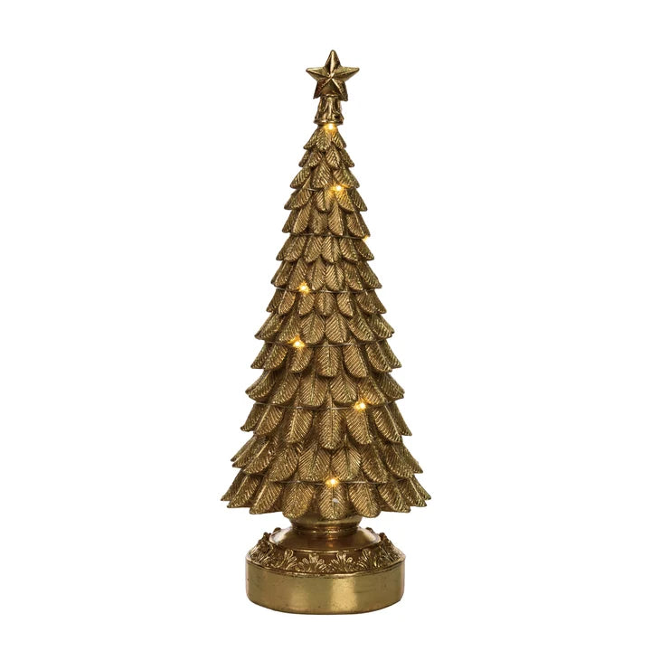 LED Gold Leaf Christmas Tree (2-Sizes)