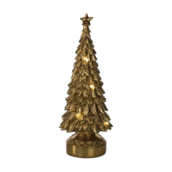 LED Gold Leaf Christmas Tree (2-Sizes)