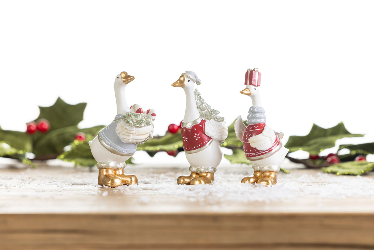 Set of 3 Merry Little Geese