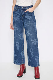 Wide Leg Floral Jeans by: Picadilly