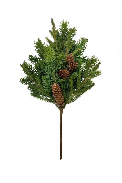 Mixed Pine & Pinecone Pick