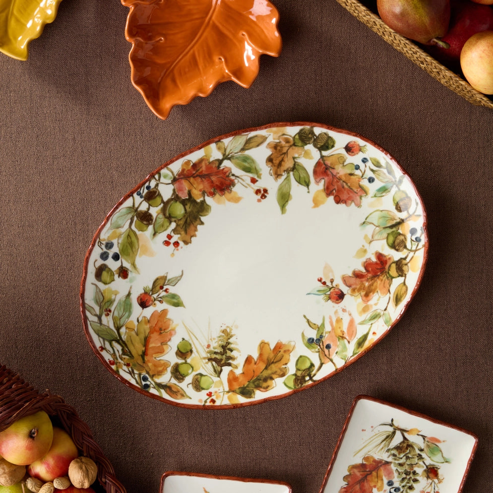 Autumn Meadow Oval Platter