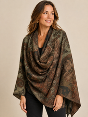 Reversible Cashmere Buckle Slide Wrap (6-Colors)