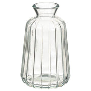 4.5" Ribbed Glass Vase