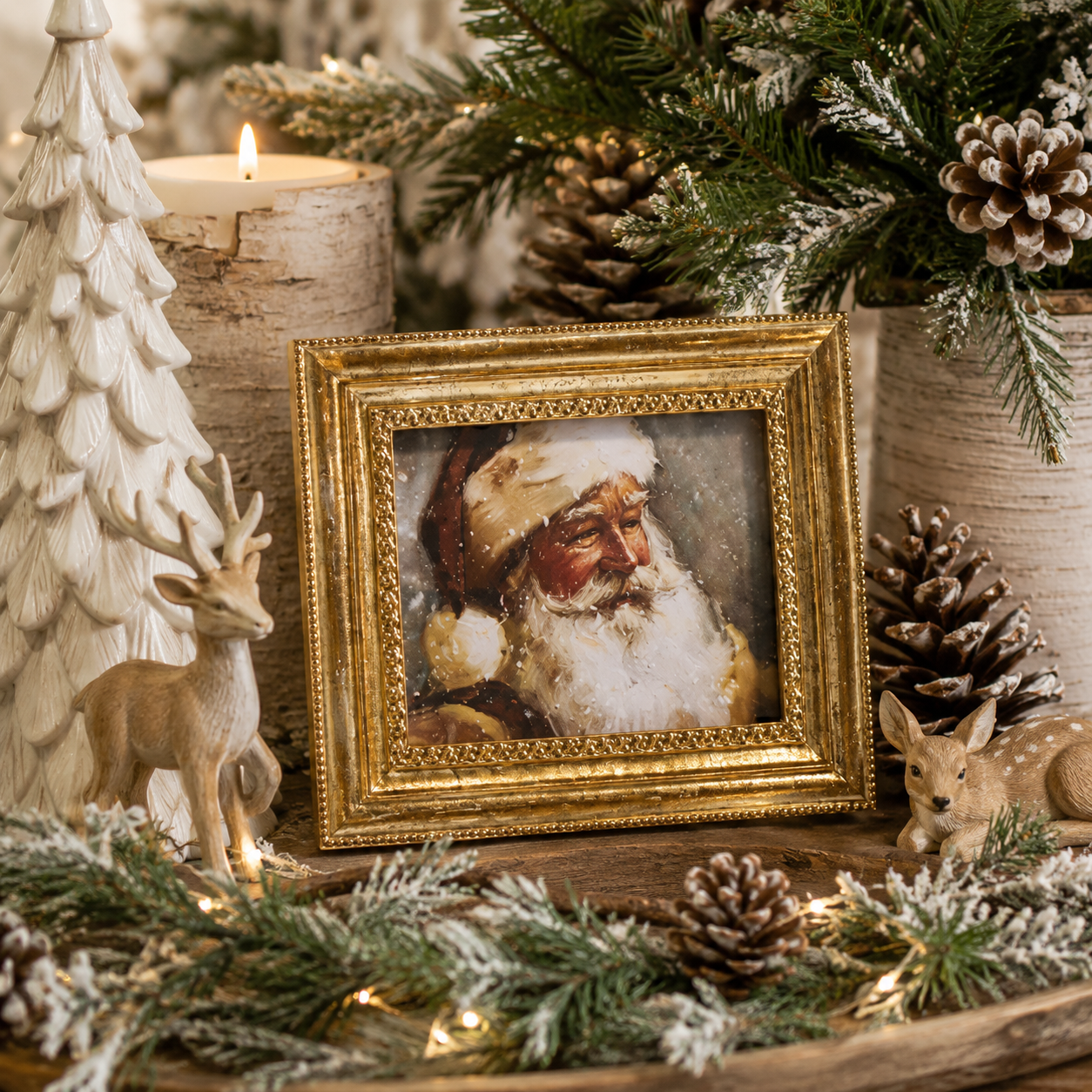 6'' Glided Christmas Framed Art (2-Styles)