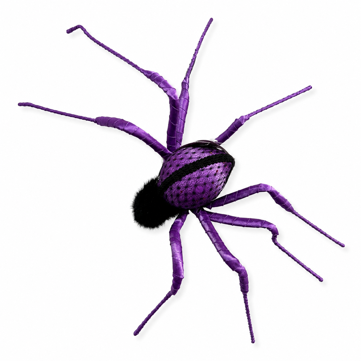 Velvet Bendable Halloween Spider (4-Colors)