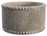 Round Textured Beaded Container