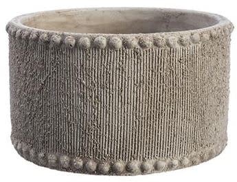 Round Textured Beaded Container