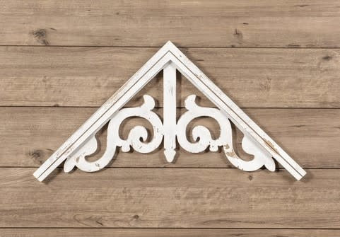 White Distressed Gable