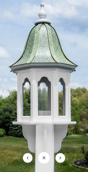 Stratford Verdigris Copper Birdfeeder